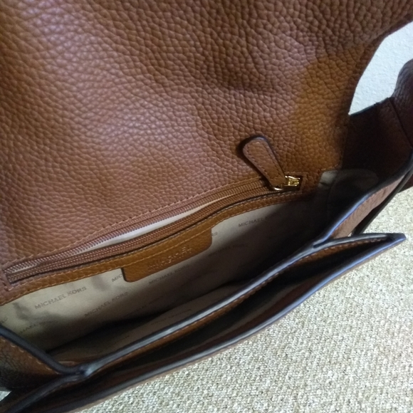 Michael Kors Brown Pebbled Leather Bag